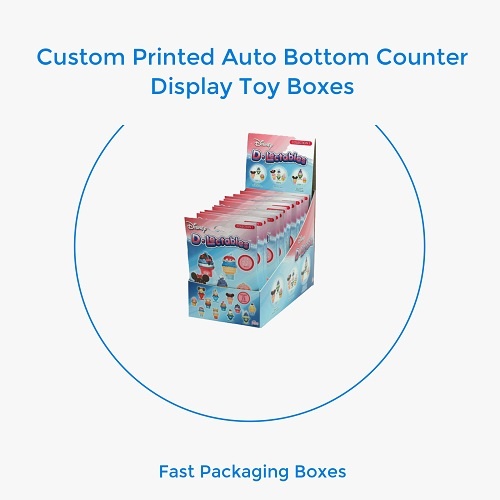 image of Custom Printed Auto Bottom Counter Display Toy Boxes
