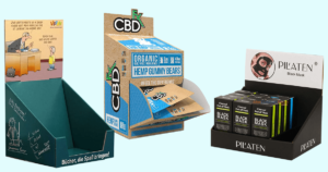 Custom Cardboard CBD Display Counter Packaging Boxes