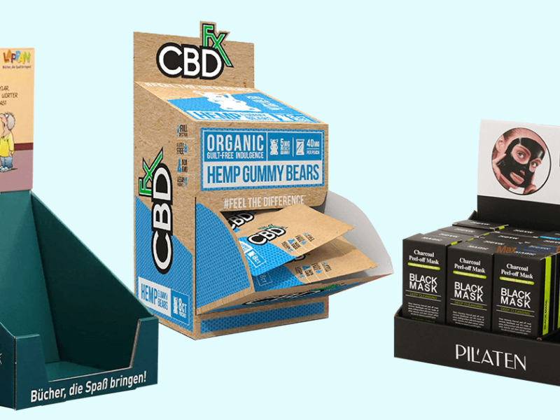 Enhance Your Brand with Custom Cardboard CBD Display Counter Packaging Boxes