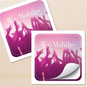 Rounded Square Stickers USA